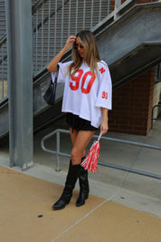 Nebraska Boyfriend Jersey In White