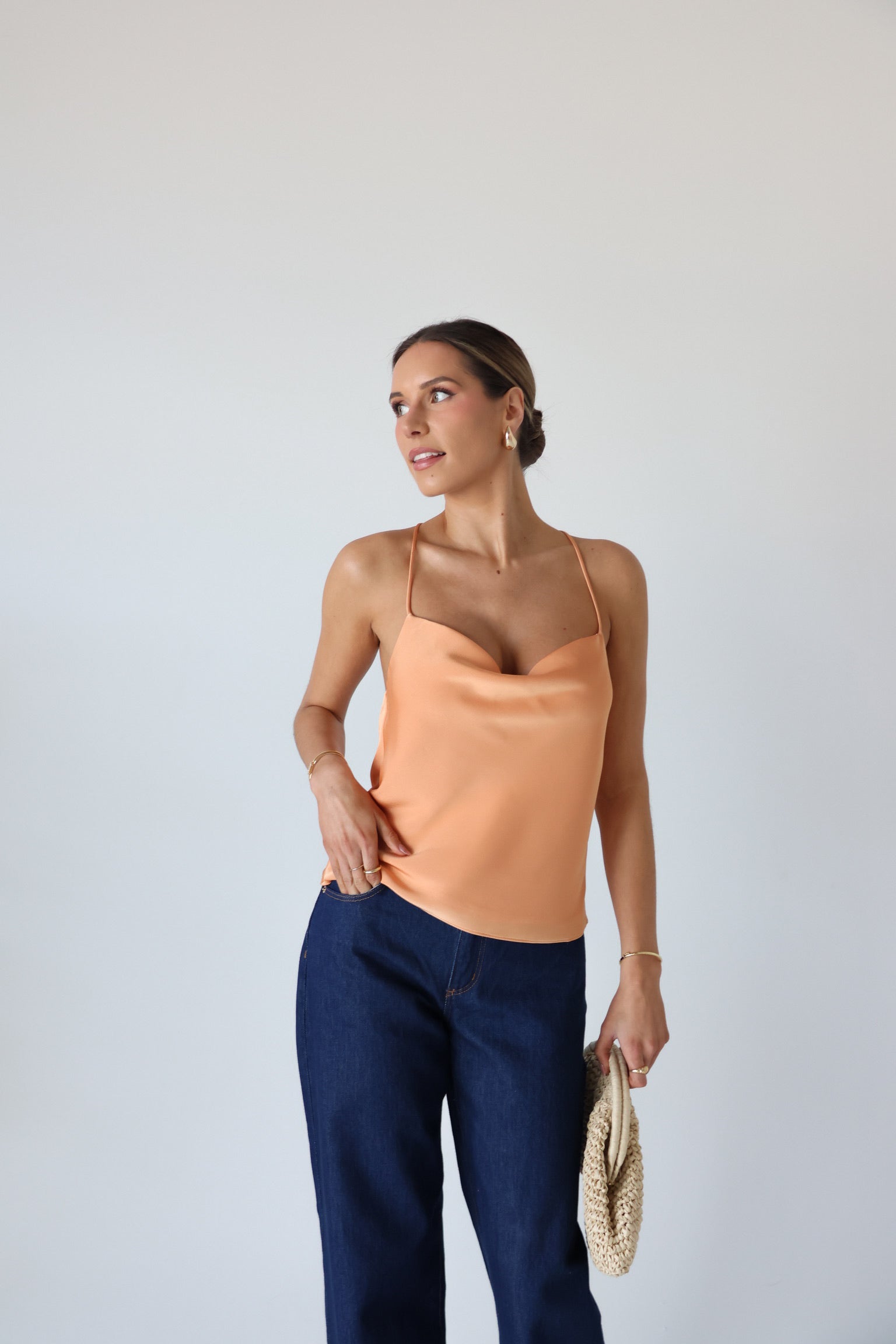 Sunset Glow Satin Cami