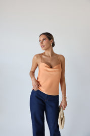 Sunset Glow Satin Cami