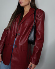 Gianna Boxy Pleather Blazer