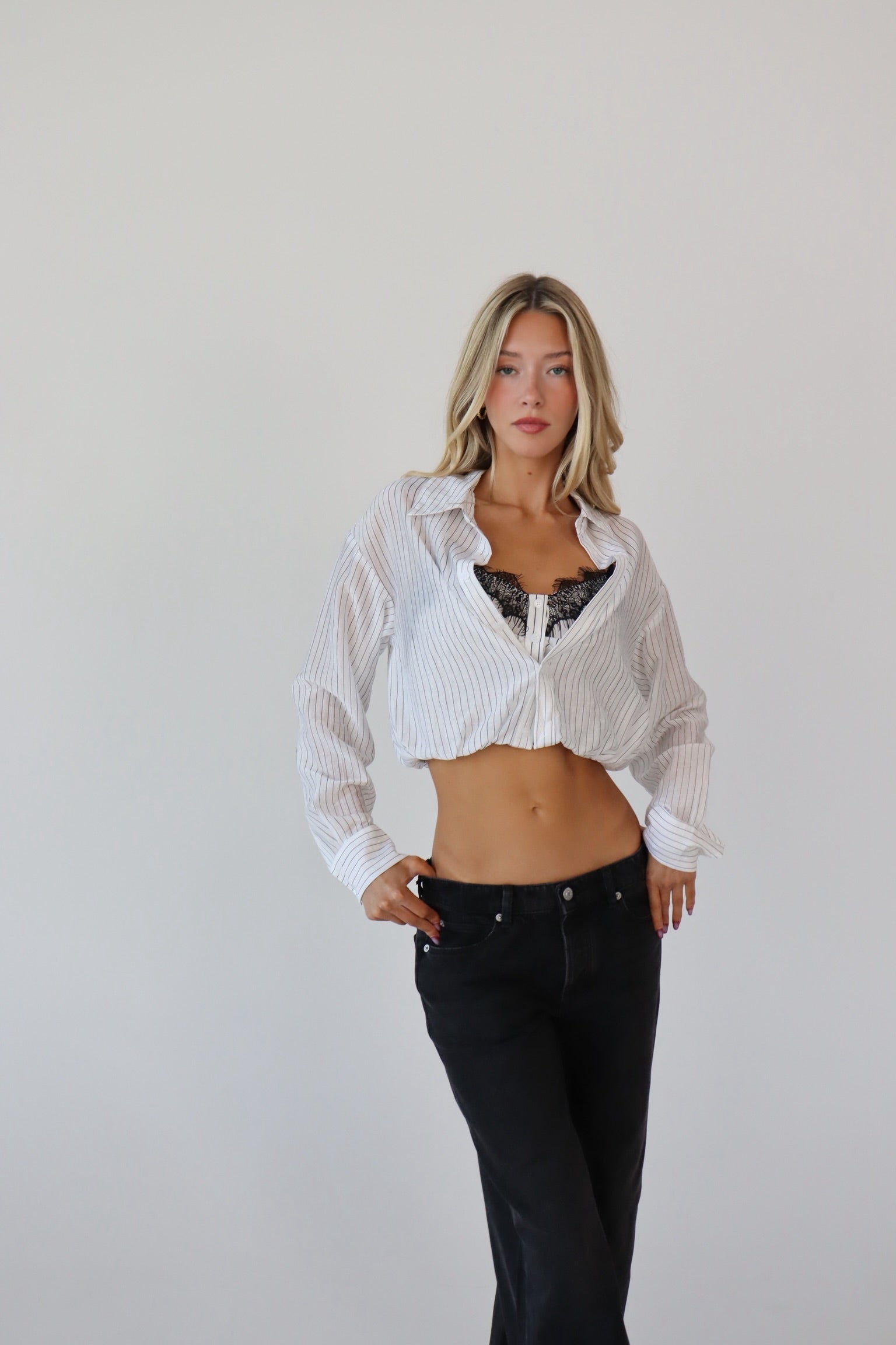 Tatum Layered Button Down Top