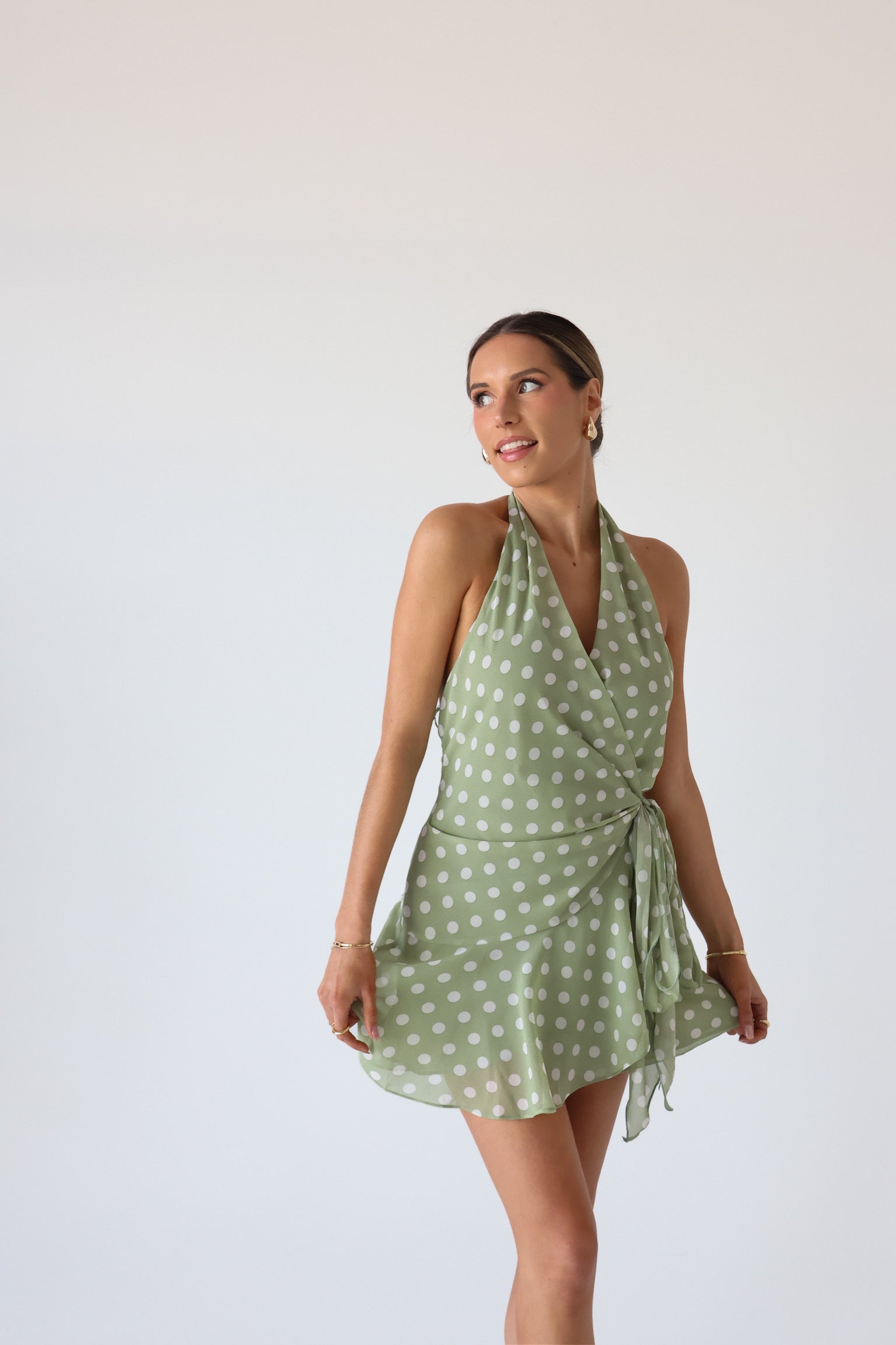 Lottie Polka Dot Mini Dress