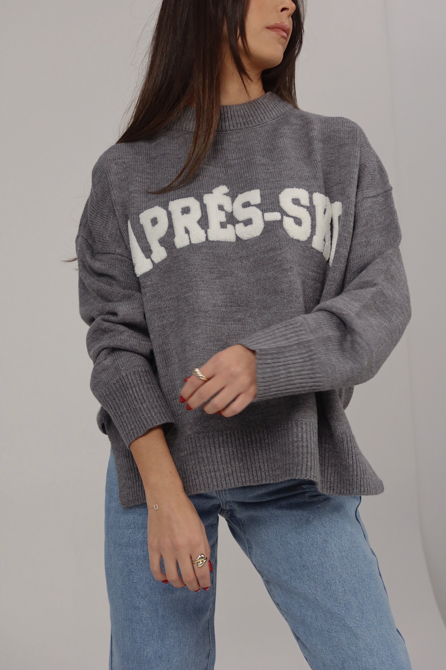 Après-Ski Statement Sweater in Grey