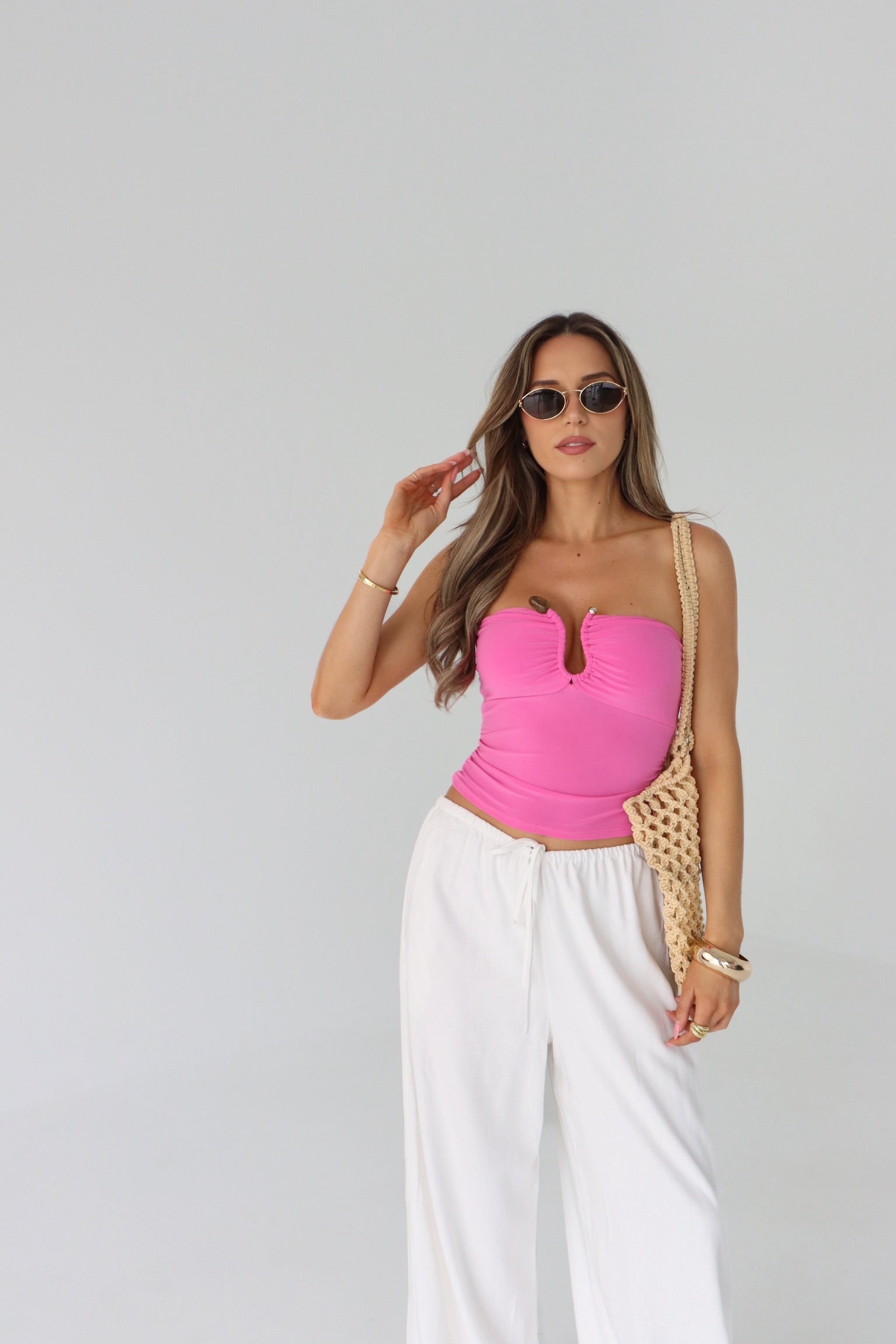 Naomi Gathered Tube Top