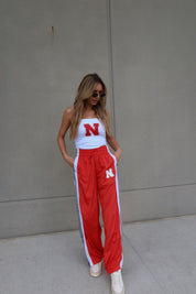 Nebraska Track Pants In Red
