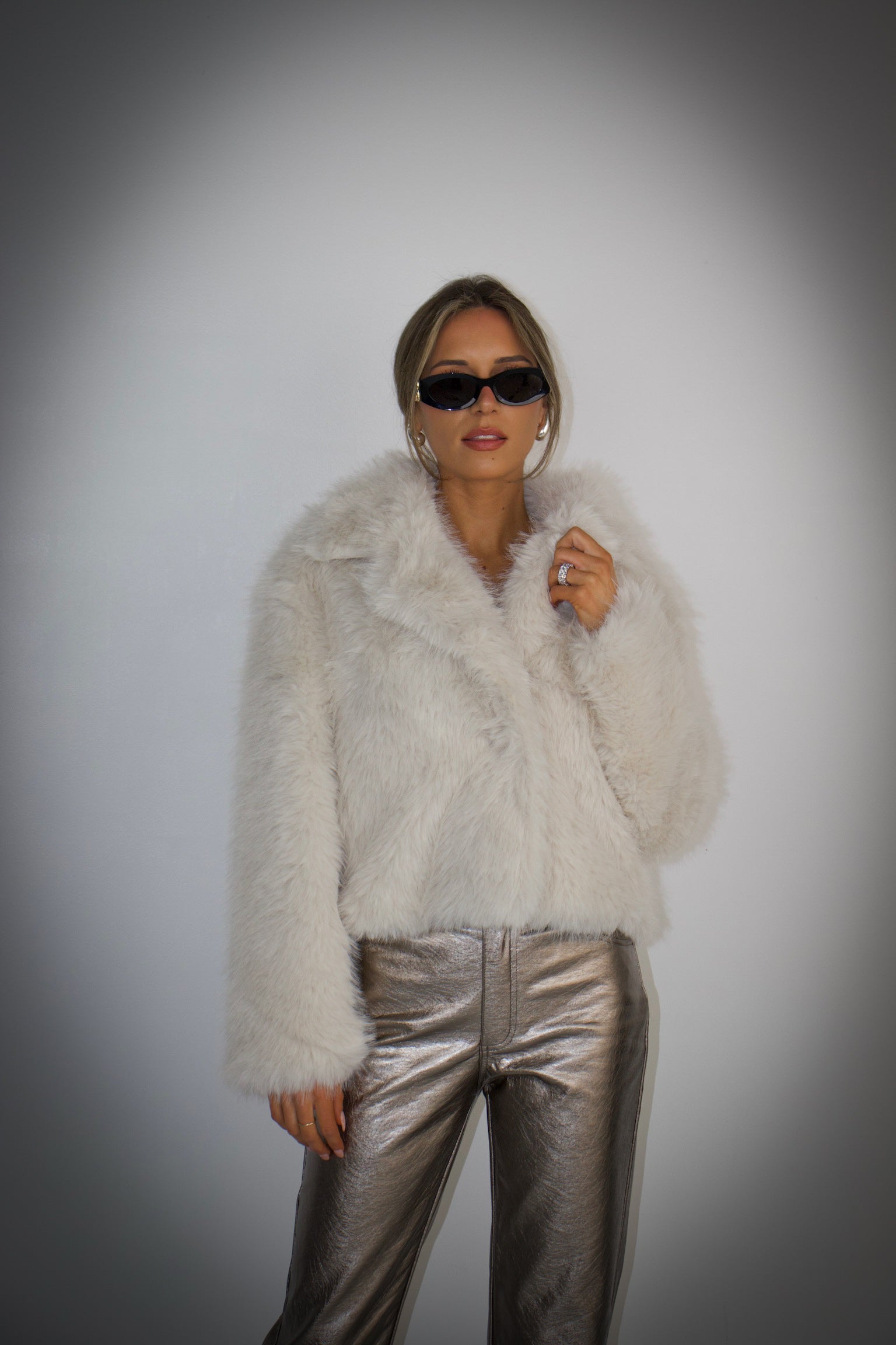 Snowfall Ivory Faux Fur Coat