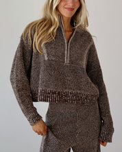Carley Chunky Knit Quarter Zip