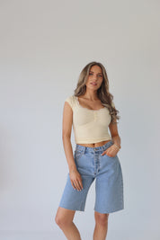 Callan Contrast Henley Tee