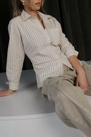 Collins Pinstripe Button-Up Shirt