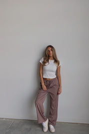 Sofia Straight Leg Satin Pants