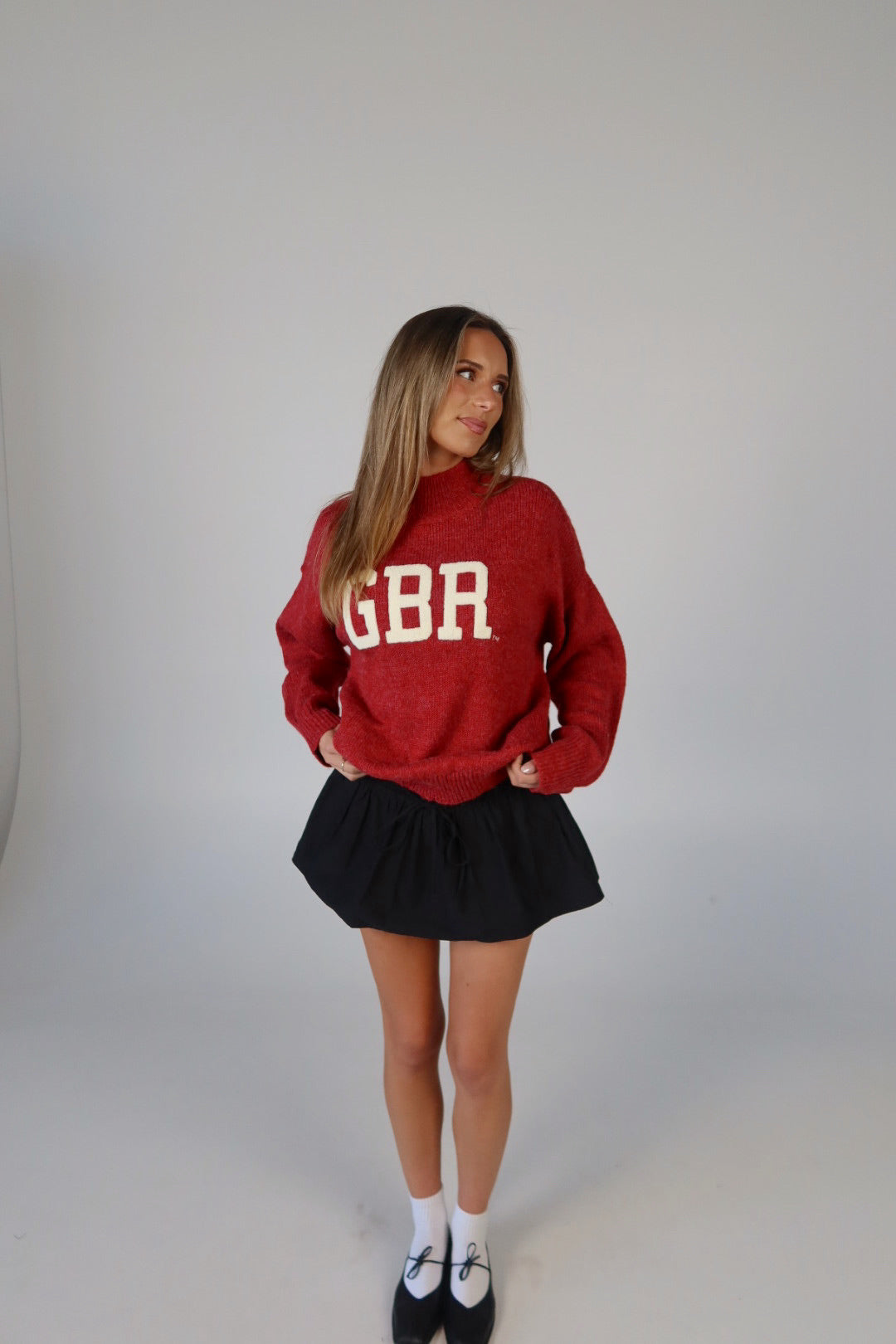 Nebraska Varsity Sweater In Red