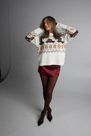 Frosted Pines Crewneck Sweater