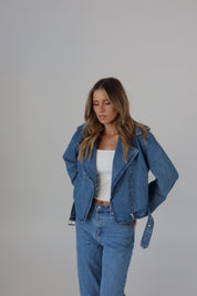 Zayla Zip-Up Denim Jacket