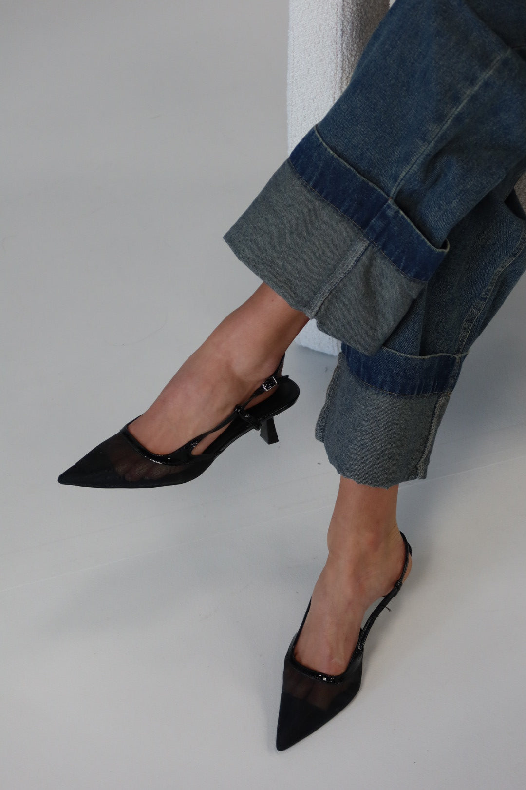 BILLINI : Hawley Black Pointed Toe Heel