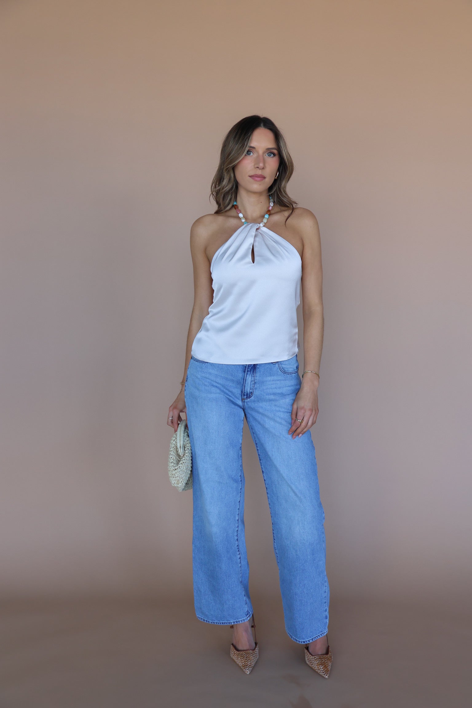 Aleah Embellished Halter Top