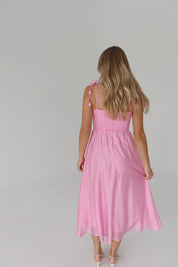 Aurora Floral Applique Midi Dress