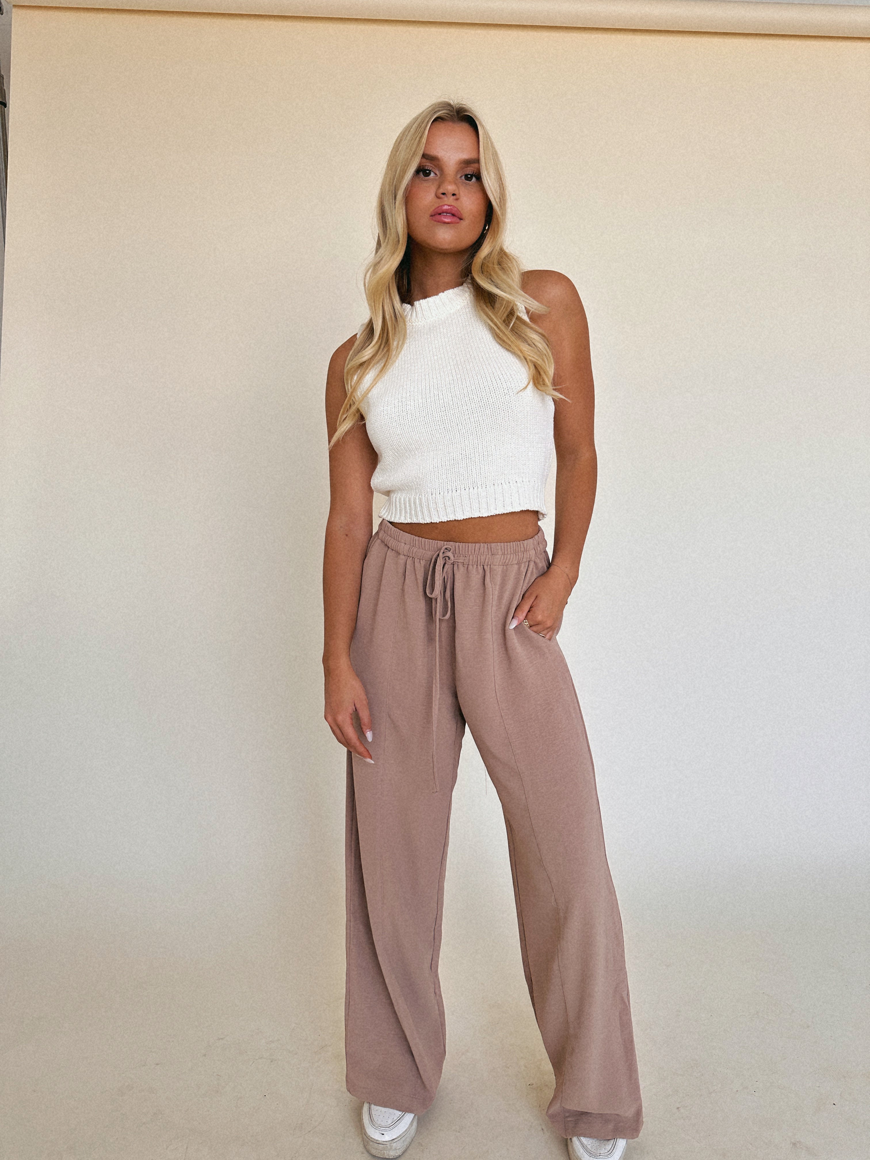 RESTOCKED: Adilyn Taupe Pant