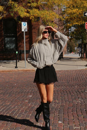 Kam Plaid Zip-Up Bomber Jacket