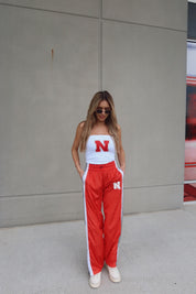 Nebraska Track Pants In Red