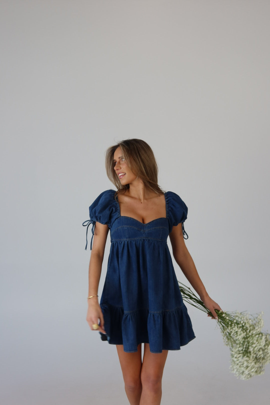 Denim Babydoll Dress