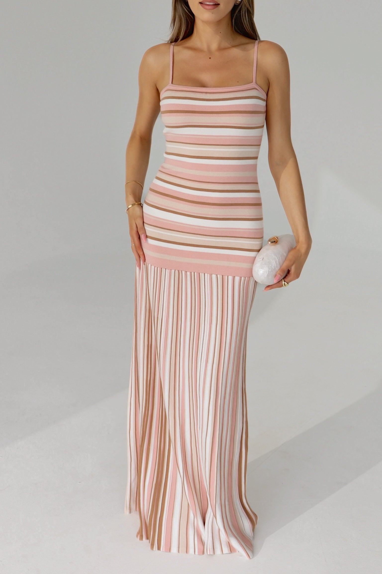 Sutton Striped Knit Maxi Dress