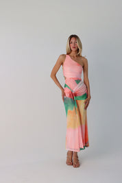 Caia Colorblock Midi Dress