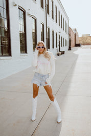 Gera Light Wash Denim Shorts