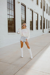 Gera Light Wash Denim Shorts