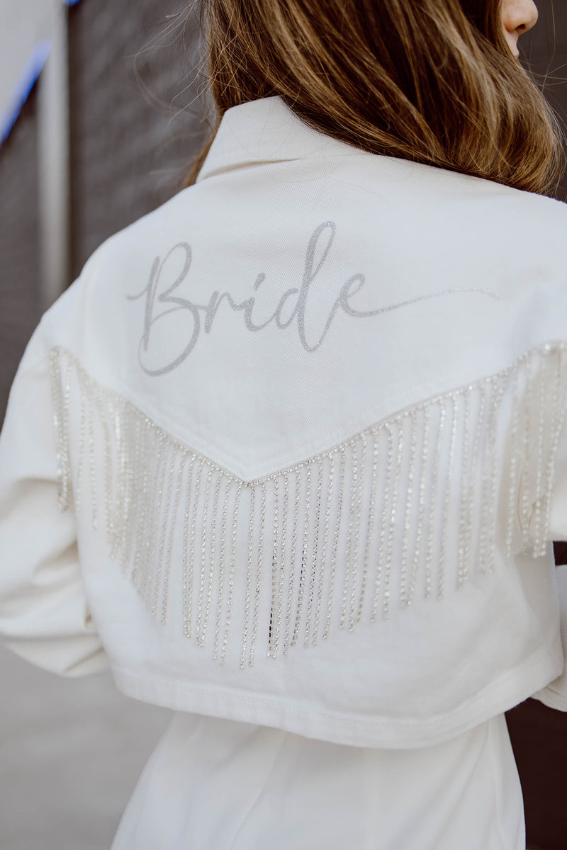 Bride Fringe Denim Jacket