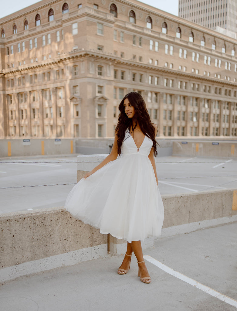 Sofia Organza Midi Dress – Madida Clothing