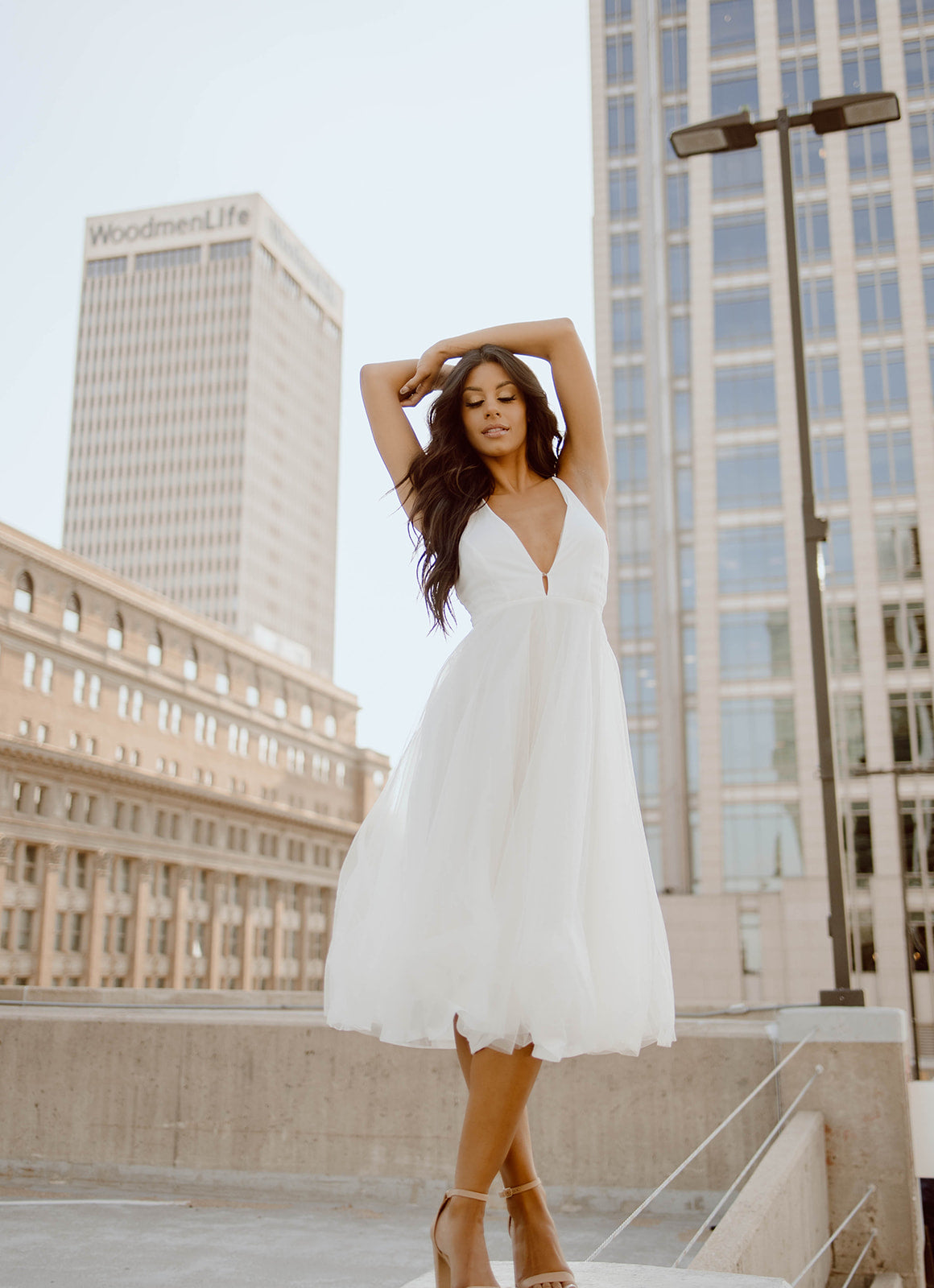 Sofia Organza Midi Dress Madida Clothing Sofia Organza Midi Dress Madida Clothing