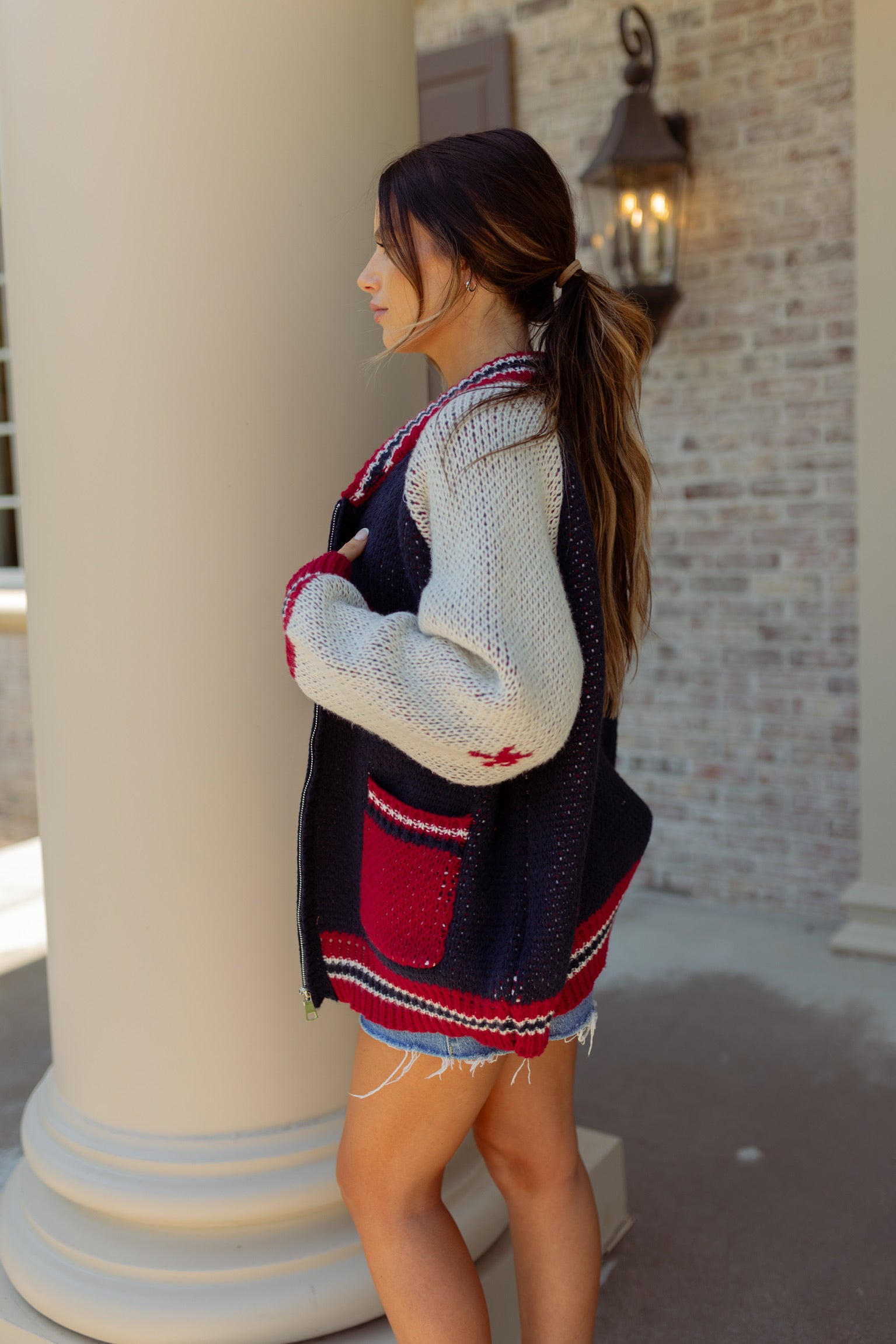 89 Sweater Zip-Up Cardigan