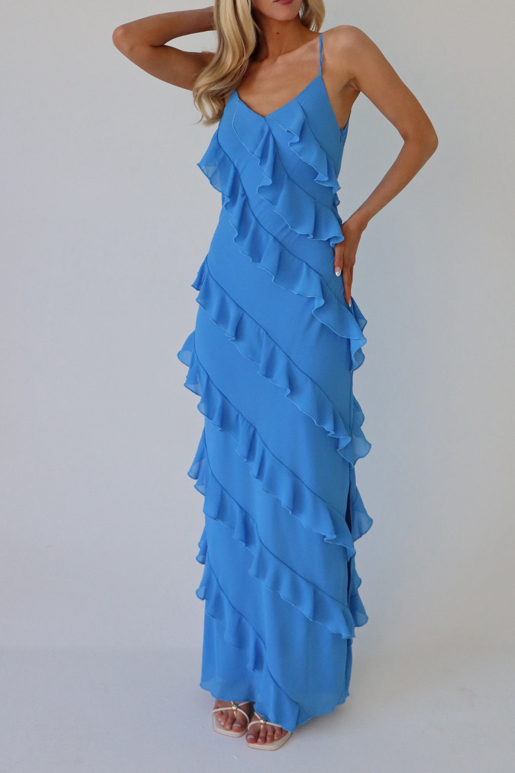 Sloane Ruffle Maxi Dress