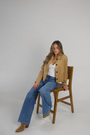 Bobi Suede Cropped Jacket
