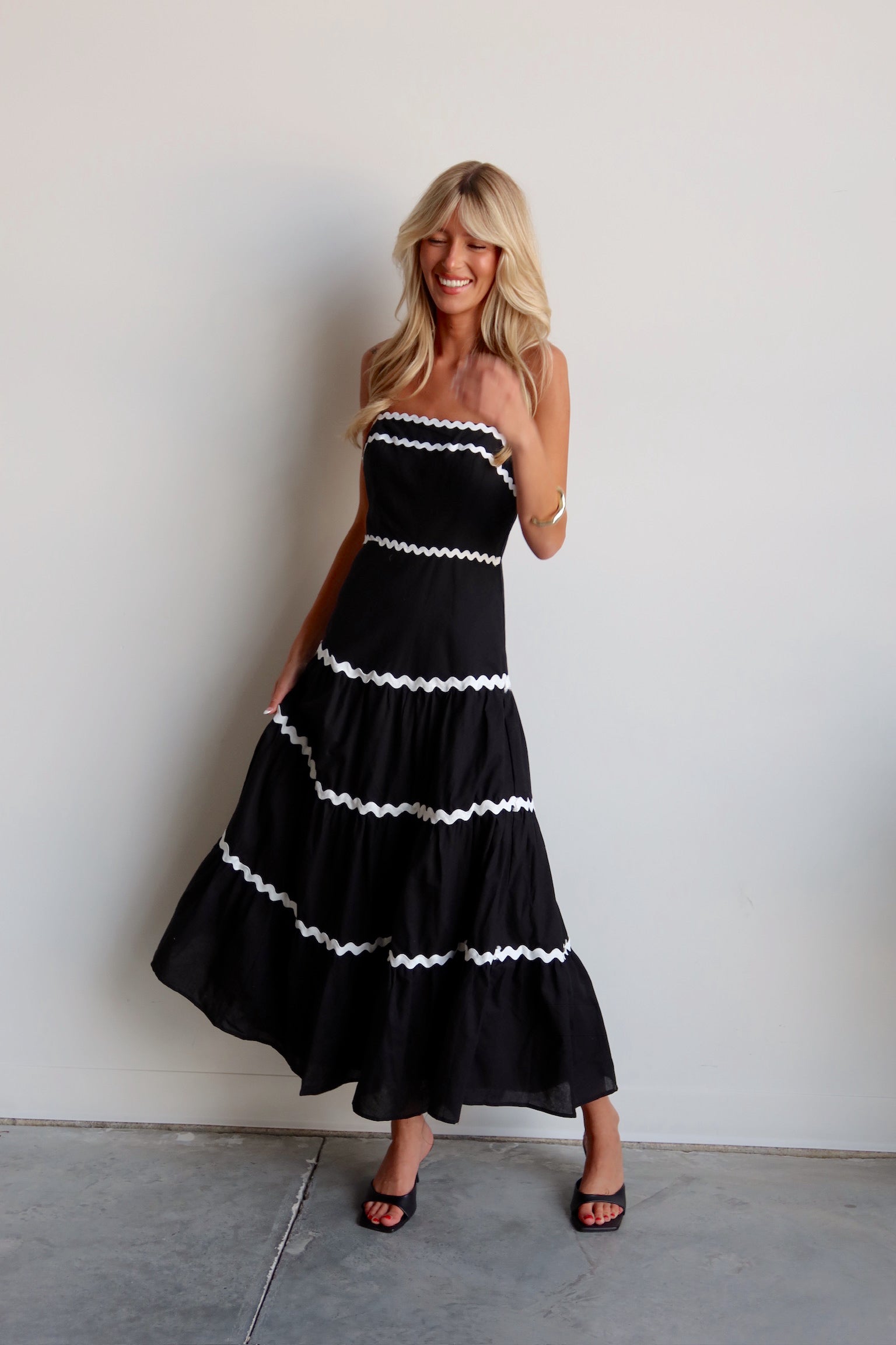 Corine Ric Rac Maxi Dress – Madida Clothing