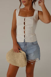 Astrid Button Up Tank