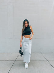 Cora Ribbed Midi Skirt