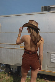 Tezza Belted Halter Top