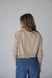 Tied Up Beige Sweater