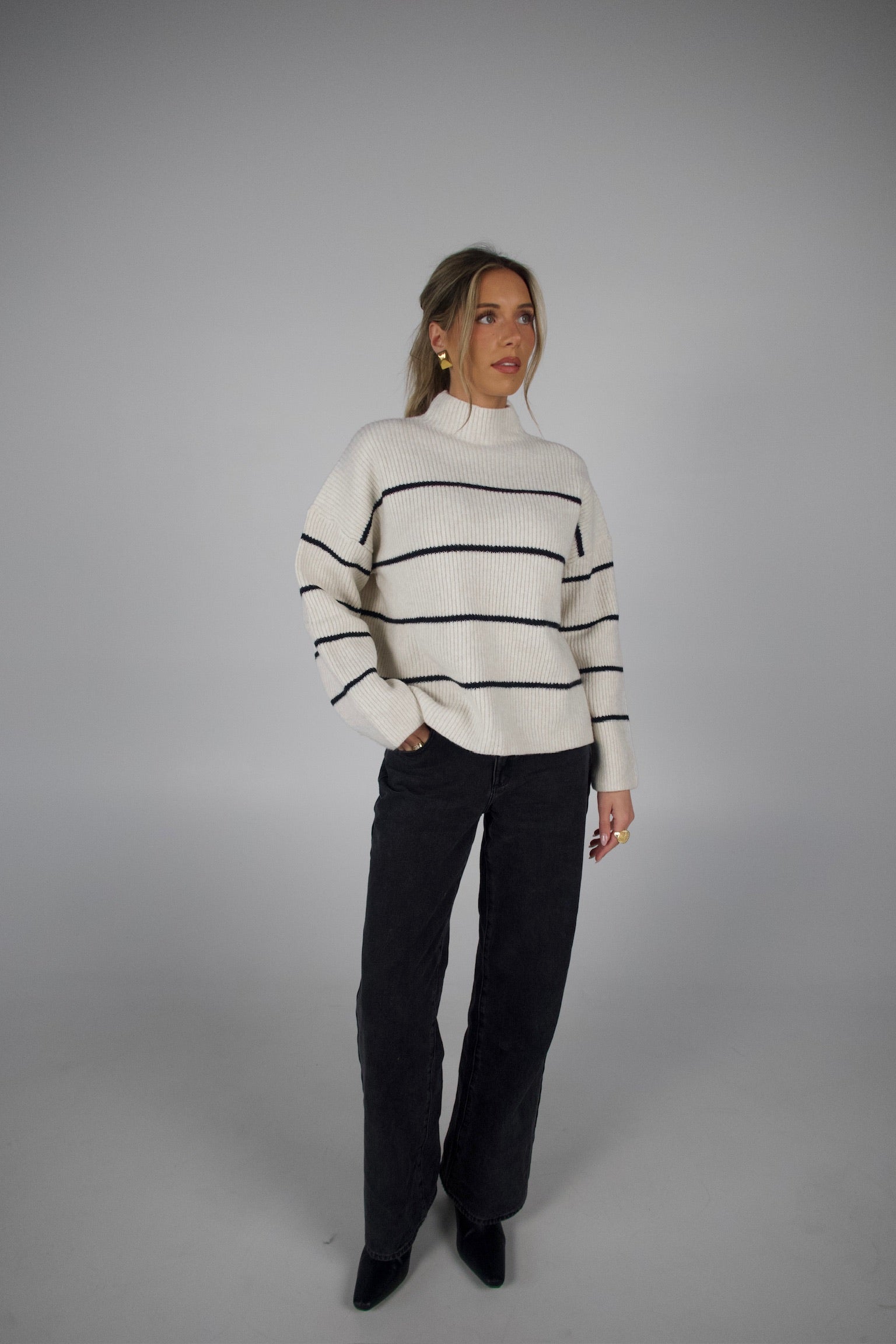 Soft Oat Mockneck Sweater