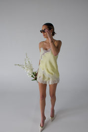 Bella Yellow Satin Camisole