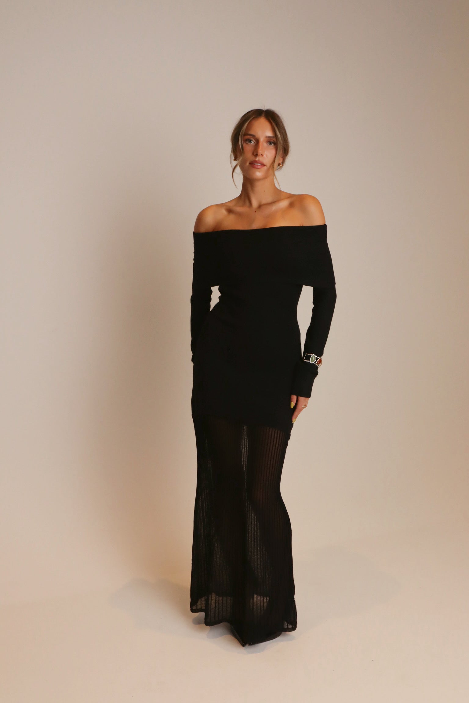 Isla Off The Shoulder Maxi Dress