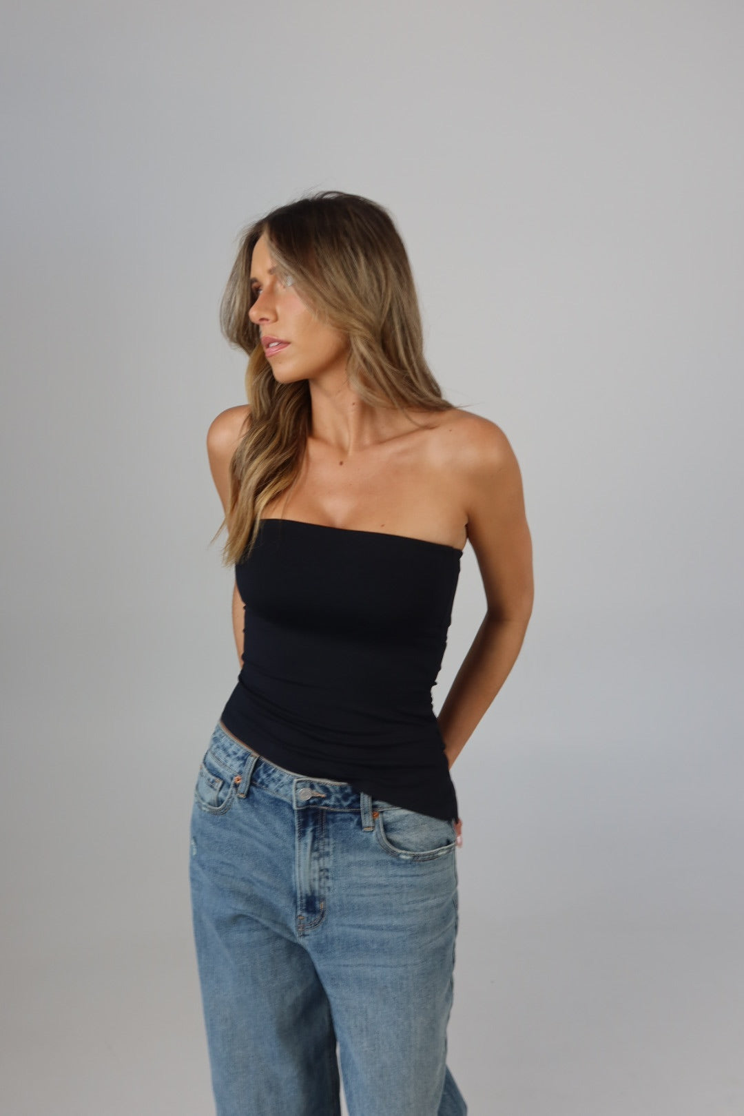 Jayne Asymmetrical Tube Top