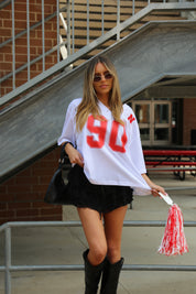 Nebraska Boyfriend Jersey In White