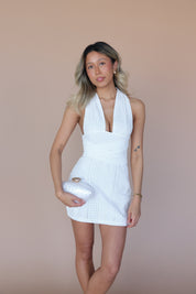Livvy White Eyelet Mini Dress