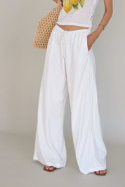 Inez Linen Pant in Ivory