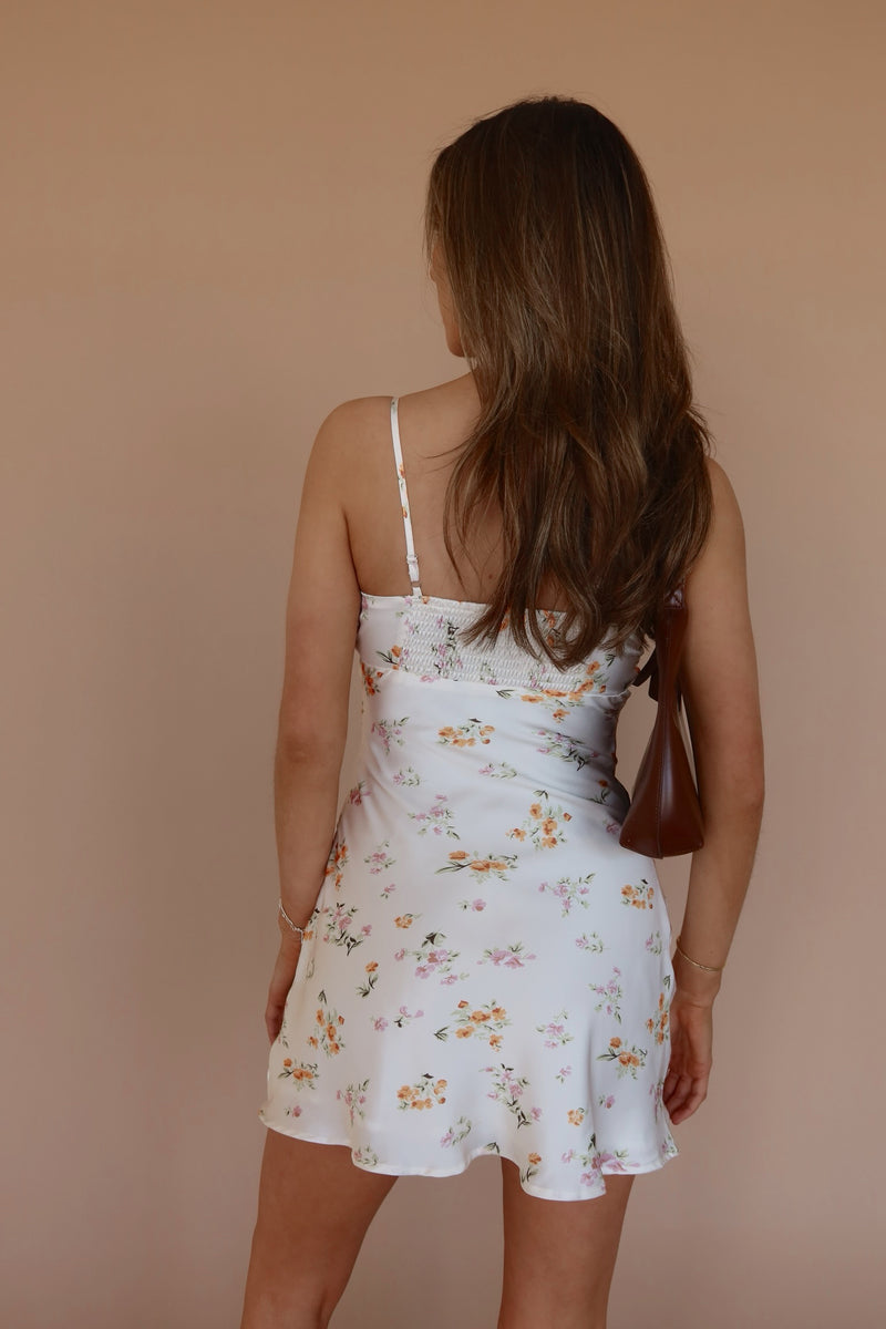 Belle Floral Print Mini Dress