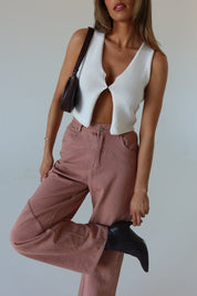 Terra Stitch Detail Wide Leg Pant