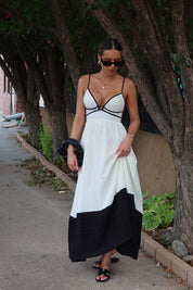 Brielle Contrast Maxi Dress