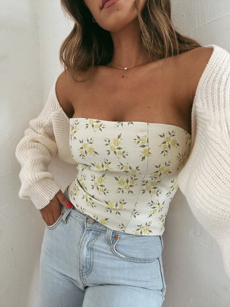 Devin Floral Corset Top